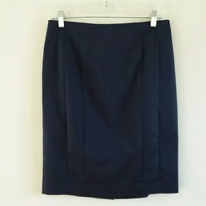 ANN TAYLOR WOMEN'S PENCIL LINED NAVY SKIRT 6